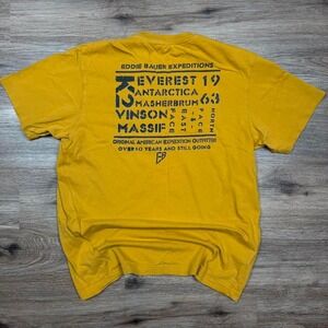 yellow eddie bauer everest expeditions sun faded tee